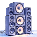 Sistema di diffusori audio professionali per installazioni fisse in ambienti commerciali e ricettivi